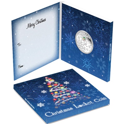 2012 1oz Silver Proof CHRISTMAS LOCKET Coin - Click Image to Close